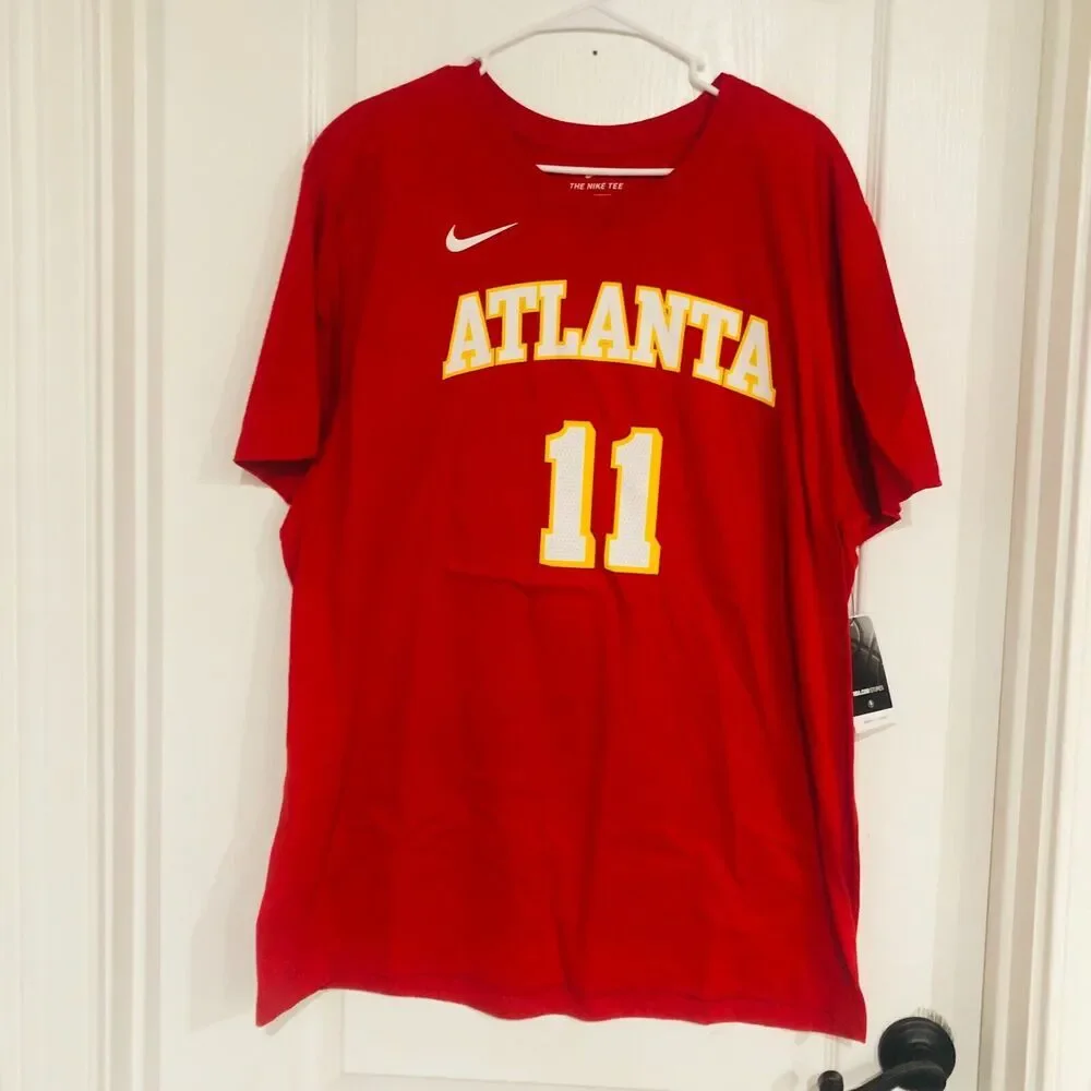Nike Atlanta Hawks Trae Young‎ 11 NBA Name & Number T-Shirt Red Mens XXL NWT